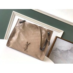 Fake Saint Laurent Medium Niki Shopping Bag In Sand Leather Replica Fake Saint Laurent Medium Niki Shopping Bag In Sand Leather Replica