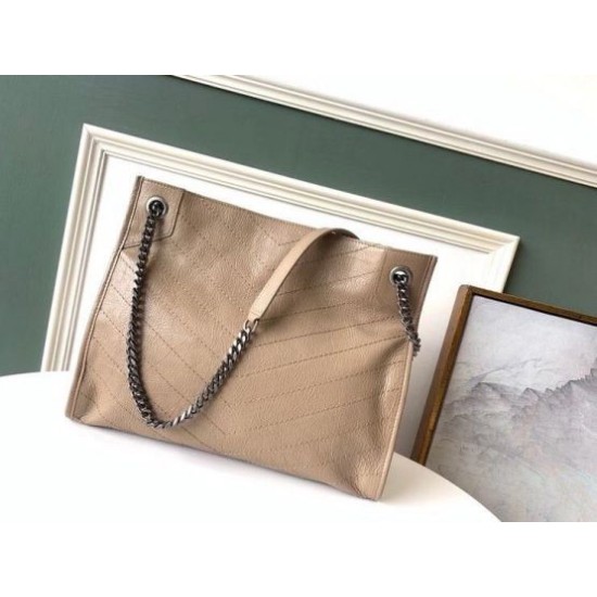 Fake Saint Laurent Medium Niki Shopping Bag In Sand Leather Replica Fake Saint Laurent Medium Niki Shopping Bag In Sand Leather Replica