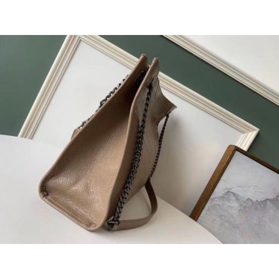Fake Saint Laurent Medium Niki Shopping Bag In Sand Leather Replica Fake Saint Laurent Medium Niki Shopping Bag In Sand Leather Replica