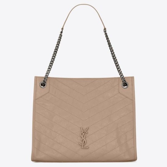 Fake Saint Laurent Medium Niki Shopping Bag In Sand Leather Replica Fake Saint Laurent Medium Niki Shopping Bag In Sand Leather Replica