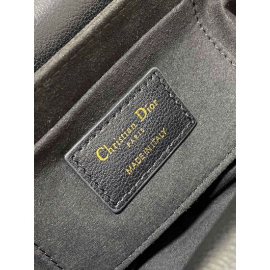 Replica Dior Mini Jolie Top Handle Bag Black Cannage Calfskin Fake Dior Mini Jolie Top Handle Bag Black Cannage Calfskin Replica