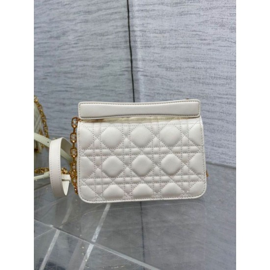 Replica Dior Mini Jolie Top Handle Bag White Cannage Calfskin Replica Dior Mini Jolie Top Handle Bag White Cannage Calfskin