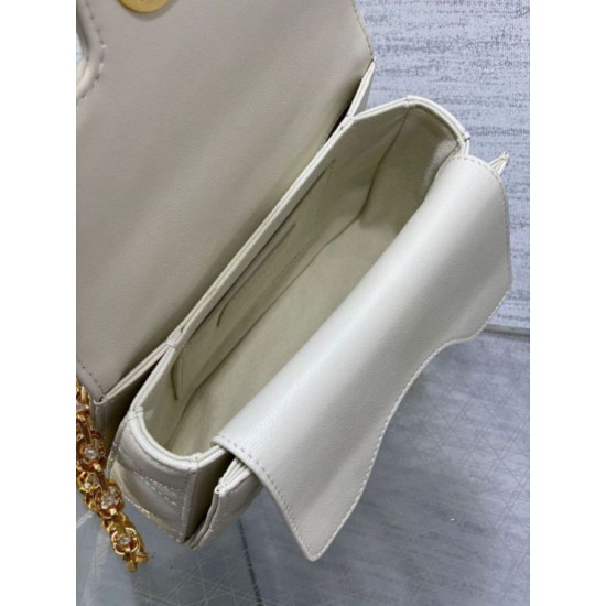 Replica Dior Mini Jolie Top Handle Bag White Cannage Calfskin Replica Dior Mini Jolie Top Handle Bag White Cannage Calfskin