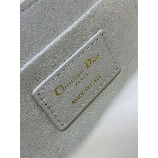 Replica Dior Mini Jolie Top Handle Bag White Cannage Calfskin Replica Dior Mini Jolie Top Handle Bag White Cannage Calfskin