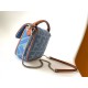 Replica Fendi Baguette Mini Bag Denim with FF Embroidery Replica Fendi Baguette Mini Bag Denim with FF Embroidery