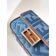 Replica Fendi Baguette Mini Bag Denim with FF Embroidery Replica Fendi Baguette Mini Bag Denim with FF Embroidery