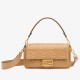 Fake Fendi Medium Baguette Bag Beige FF Nappa Replica Fake Fendi Medium Baguette Bag Beige FF Nappa Replica