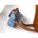 Replica Fendi Baguette Medium Bag Denim with FF Embroidery Replica Fendi Baguette Medium Bag Denim with FF Embroidery
