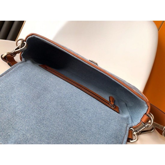 Replica Fendi Baguette Medium Bag Denim with FF Embroidery Replica Fendi Baguette Medium Bag Denim with FF Embroidery