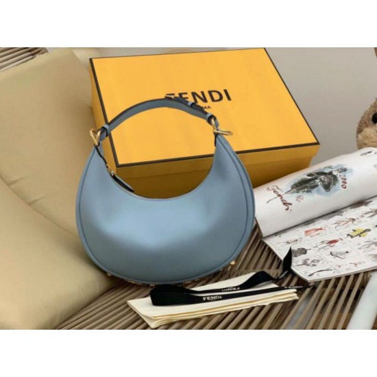 Replica Fendi Fendigraphy Small Hobo Bag Light Blue Fake Fendi Fendigraphy Small Hobo Bag Light Blue Replica