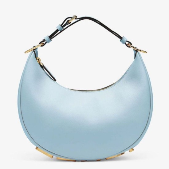 Replica Fendi Fendigraphy Small Hobo Bag Light Blue Fake Fendi Fendigraphy Small Hobo Bag Light Blue Replica