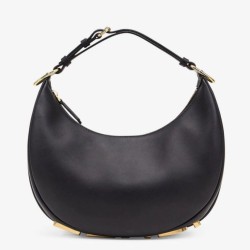 Replica Fendi Fendigraphy Small Hobo Bag Black