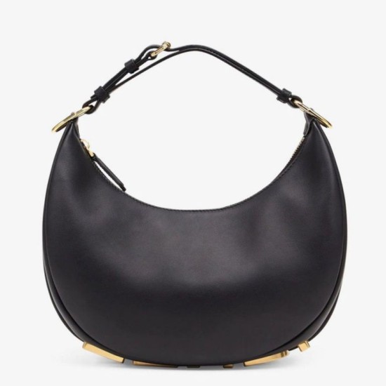 Replica Fendi Fendigraphy Small Hobo Bag Black Replica Fendi Fendigraphy Small Hobo Bag Black
