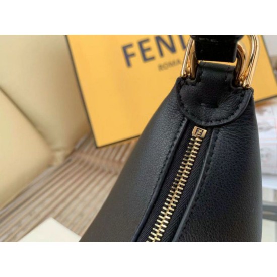 Replica Fendi Fendigraphy Small Hobo Bag Black Replica Fendi Fendigraphy Small Hobo Bag Black