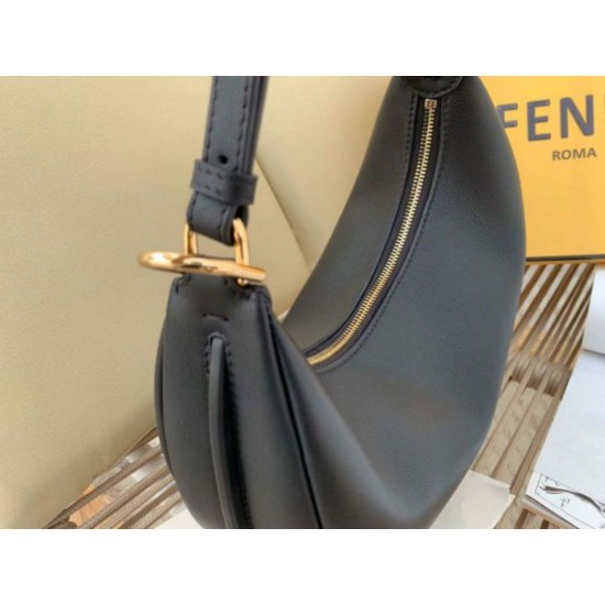 Replica Fendi Fendigraphy Small Hobo Bag Black Replica Fendi Fendigraphy Small Hobo Bag Black