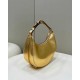 Replica Fendi Fendigraphy Small Hobo Bag Gold Laminated Fake Fendi Fendigraphy Small Hobo Bag Gold Laminated Replica