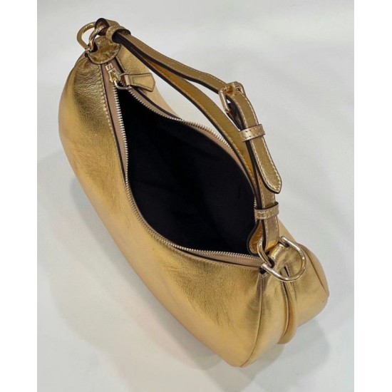 Replica Fendi Fendigraphy Small Hobo Bag Gold Laminated Fake Fendi Fendigraphy Small Hobo Bag Gold Laminated Replica