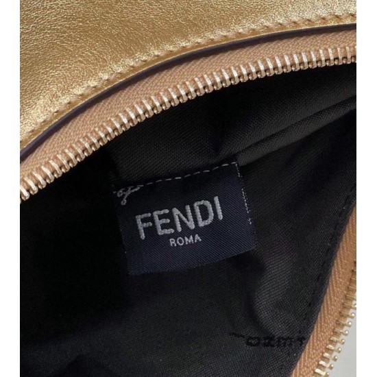 Replica Fendi Fendigraphy Small Hobo Bag Gold Laminated Fake Fendi Fendigraphy Small Hobo Bag Gold Laminated Replica