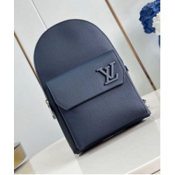 Fake Louis Vuitton Pilot Slingbag Navy Blue LV Aerogram M11601 Replica Replica Louis Vuitton Pilot Slingbag Navy Blue LV Aerogram M11601