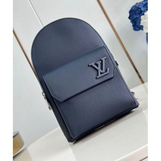 Fake Louis Vuitton Pilot Slingbag Navy Blue LV Aerogram M11601 Replica Replica Louis Vuitton Pilot Slingbag Navy Blue LV Aerogram M11601