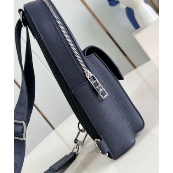 Fake Louis Vuitton Pilot Slingbag Navy Blue LV Aerogram M11601 Replica Replica Louis Vuitton Pilot Slingbag Navy Blue LV Aerogram M11601