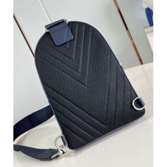 Fake Louis Vuitton Pilot Slingbag Navy Blue LV Aerogram M11601 Replica Replica Louis Vuitton Pilot Slingbag Navy Blue LV Aerogram M11601