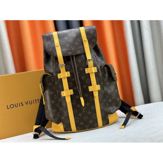 Fake Louis Vuitton Christopher MM Backpack Monogram Macassar Canvas M13202 Replica Replica Louis Vuitton Christopher MM Backpack Monogram Macassar Canvas M13202