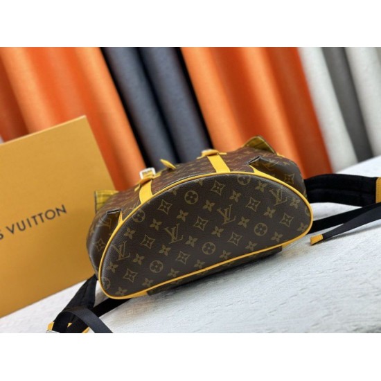 Fake Louis Vuitton Christopher MM Backpack Monogram Macassar Canvas M13202 Replica Replica Louis Vuitton Christopher MM Backpack Monogram Macassar Canvas M13202