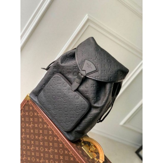 Replica Louis Vuitton Montsouris Backpack Monogram Taurillon M23127 Fake Louis Vuitton Montsouris Backpack Monogram Taurillon M23127 Replica