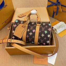 Replica Louis Vuitton Keepall Bandouliere 25 Bag Monogram Craggy M24849
