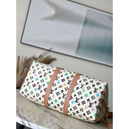 Replica Louis Vuitton Keepall Bandouliere 45 Bag Monogram Craggy Canvas M25233 Fake Louis Vuitton Keepall Bandouliere 45 Bag Monogram Craggy Canvas M25233 Replica