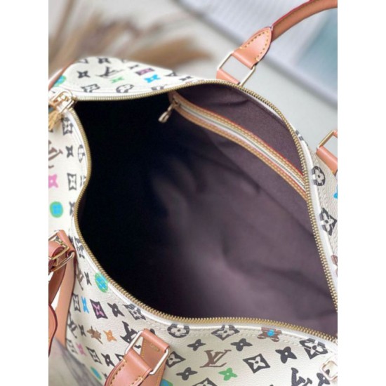 Replica Louis Vuitton Keepall Bandouliere 45 Bag Monogram Craggy Canvas M25233 Fake Louis Vuitton Keepall Bandouliere 45 Bag Monogram Craggy Canvas M25233 Replica