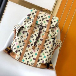 Replica Louis Vuitton Christopher MM Backpack Monogram Craggy Canvas M25240