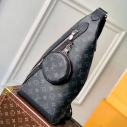 Replica Louis Vuitton Duo Sling Bag Monogram Eclipse Canvas M30936