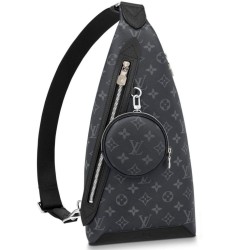 Replica Louis Vuitton Duo Sling Bag Monogram Eclipse Canvas M30936