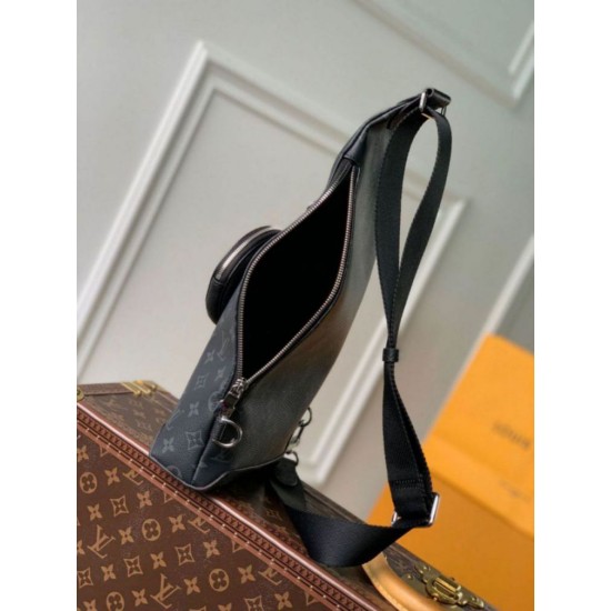 Replica Louis Vuitton Duo Sling Bag Monogram Eclipse Canvas M30936 Replica Louis Vuitton Duo Sling Bag Monogram Eclipse Canvas M30936