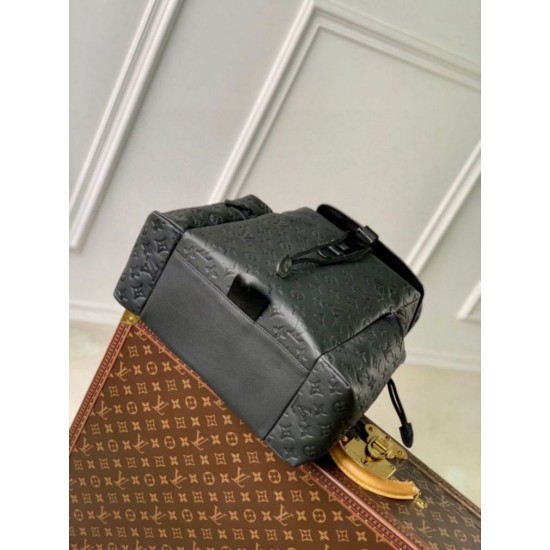 Fake Louis Vuitton Trekking Backpack Monogram Shadow M43680 Replica Replica Louis Vuitton Trekking Backpack Monogram Shadow M43680