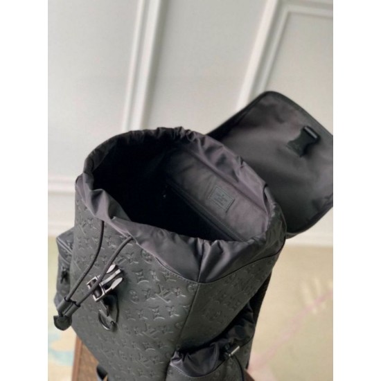 Fake Louis Vuitton Trekking Backpack Monogram Shadow M43680 Replica Replica Louis Vuitton Trekking Backpack Monogram Shadow M43680