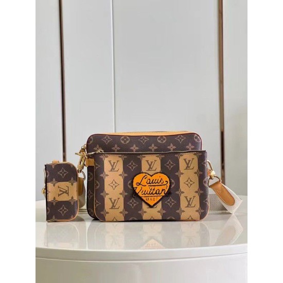 Fake Louis Vuitton Trio Messenger Bag Monogram Stripes Canvas M45965 Replica Replica Louis Vuitton Trio Messenger Bag Monogram Stripes Canvas M45965