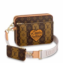 Replica Louis Vuitton Trio Messenger Bag Monogram Stripes Canvas M45965