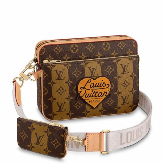 Fake Louis Vuitton Trio Messenger Bag Monogram Stripes Canvas M45965 Replica Replica Louis Vuitton Trio Messenger Bag Monogram Stripes Canvas M45965