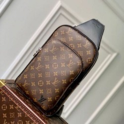 Replica Louis Vuitton Avenue Sling Bag Monogram Macassar Canvas M46327