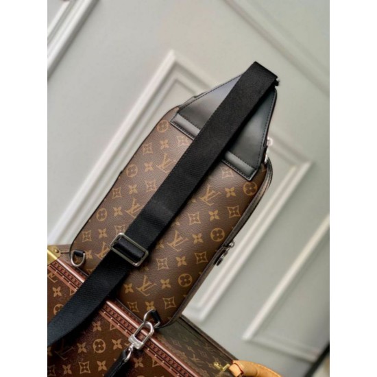 Replica Louis Vuitton Avenue Sling Bag Monogram Macassar Canvas M46327 Replica Louis Vuitton Avenue Sling Bag Monogram Macassar Canvas M46327