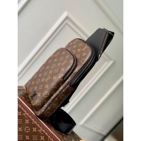 Replica Louis Vuitton Avenue Sling Bag Monogram Macassar Canvas M46327 Replica Louis Vuitton Avenue Sling Bag Monogram Macassar Canvas M46327
