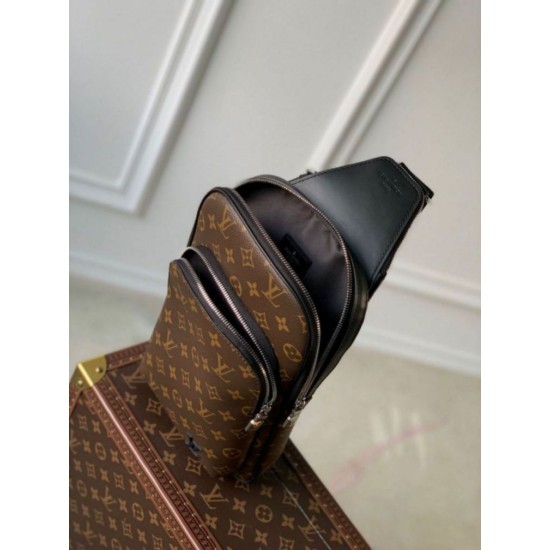 Replica Louis Vuitton Avenue Sling Bag Monogram Macassar Canvas M46327 Replica Louis Vuitton Avenue Sling Bag Monogram Macassar Canvas M46327