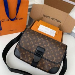 Fake Louis Vuitton Archy Messenger MM Bag Monogram Macassar Canvas M46328 Replica