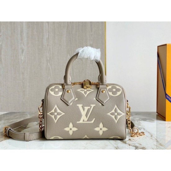 Replica Louis Vuitton Speedy Bandouliere 20 Bag Monogram Empreinte M46575 Replica Louis Vuitton Speedy Bandouliere 20 Bag Monogram Empreinte M46575