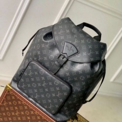 Replica Louis Vuitton Montsouris Backpack Monogram Eclipse Canvas M46683