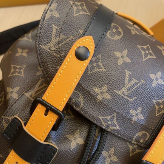 Fake Louis Vuitton Christopher MM Backpack Monogram Macassar Canvas M46686 Replica Fake Louis Vuitton Christopher MM Backpack Monogram Macassar Canvas M46686 Replica