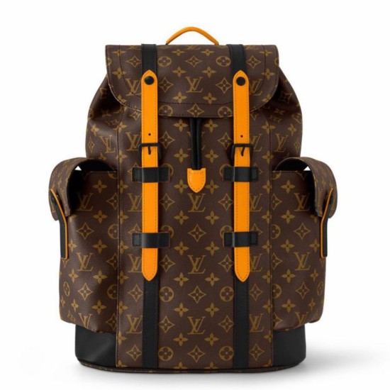 Fake Louis Vuitton Christopher MM Backpack Monogram Macassar Canvas M46686 Replica Fake Louis Vuitton Christopher MM Backpack Monogram Macassar Canvas M46686 Replica